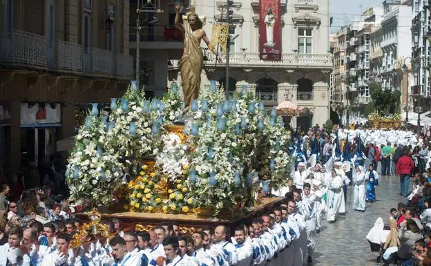 El Cristo de la Resurrección, en la última procesión.