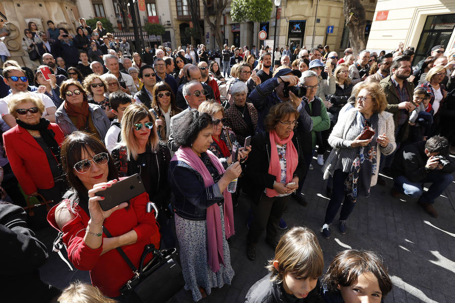 La procesión de Nuestra Señora del Rosario inicia el cierre de la Pasión en Murcia