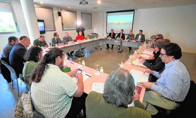 Los integrantes del Consejo Asesor de Medio Ambiente, reunidos ayer en el Auditorio regional.