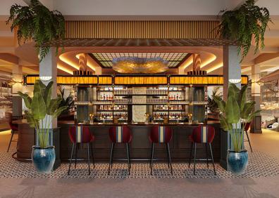 Imagen secundaria 1 - Recreación del interior del Mercado de Correos. 