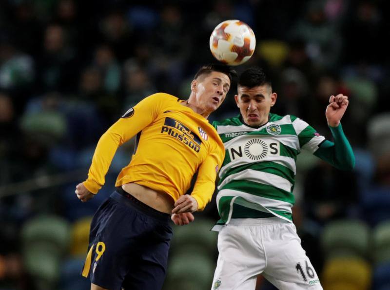 Las mejores ilustraciones del partido de vuelta de cuartos de final de la Liga Europa entre el Sporting de Portugal y el Atlético de Madrid, en el José Alvalade lisboeta.