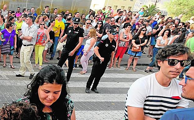 Aspirantes a las pruebas de auxiliar administrativo, en 2017.