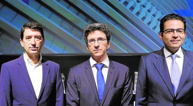 Rafael Doménech, Jorge Sicilia y Miguel Cardoso presentaron el informe 'Situación España'.
