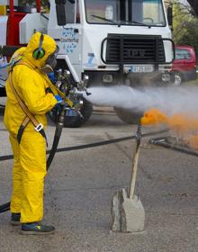 Imagen secundaria 2 - El Counterfog absorbe el humo contaminado y echa a tierra las partículas tóxicas.