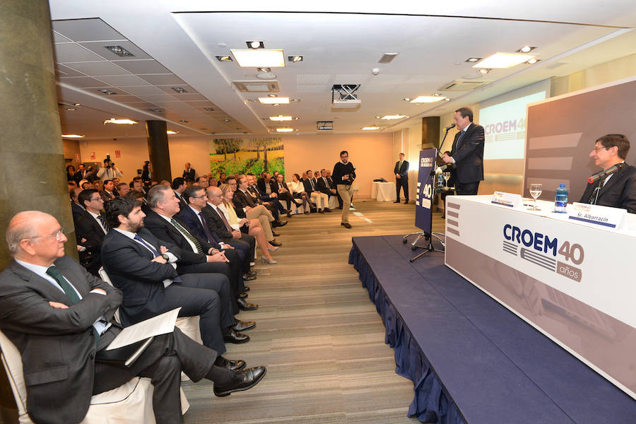 El presidente de Bankia señala que cree «firmemente en el tejido empresarial murciano y en las posibilidades de la comunidad», para la que visualiza «un futuro enormemente positivo»