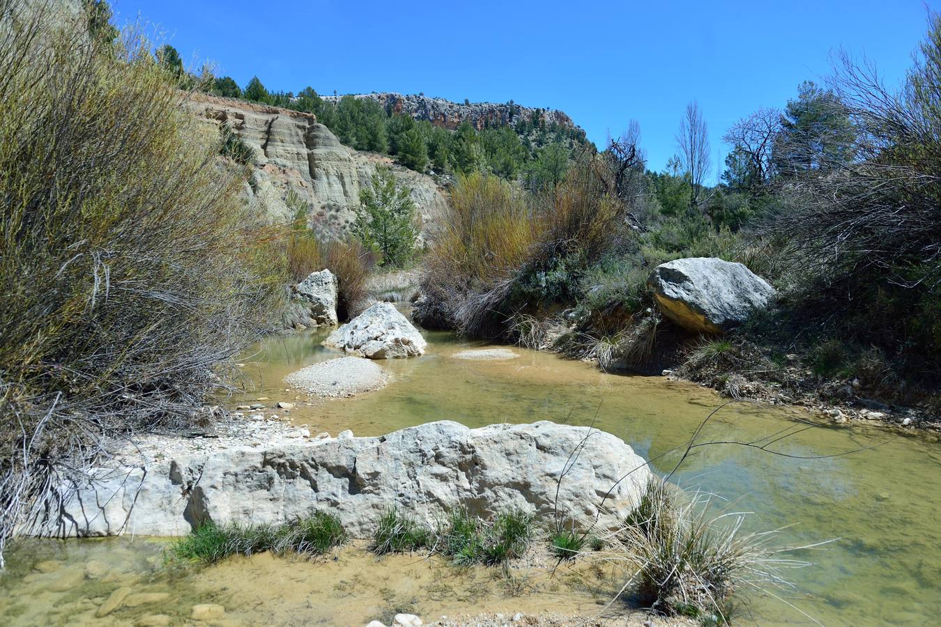 Fósiles, pozas y cursos de agua para disfrutar bajo los abrigos rupestres de los cortados del Torcal de Bojadillas