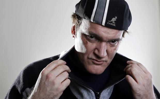 Quentin Tarantino posa en Nueva York en una foto de estudio. 
