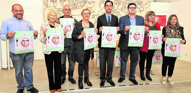 Juan Antonio Robles, Lola González, Donato Martínez, Maruja Pelegrín, Vicente Ruiz, Santiago Vera, Toñi Guirao y Pilar García presentaron ayer la campaña.