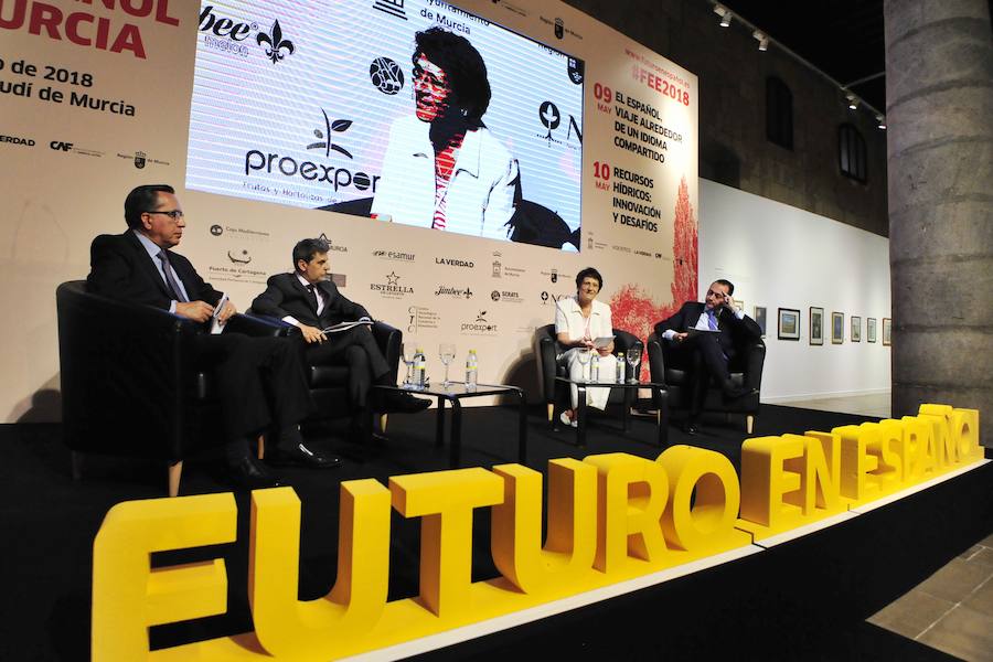 La ministra de Agricultura, que inauguró la segunda jornada del foro Futuro en Español, aboga por «un pacto que asegure el equilibrio entre la defensa del medio ambiente y su disponibilidad y que mitigue los impactos negativos del cambio climático»