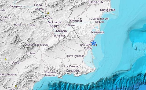 Un terremoto de 3,4 en El Pilar de la Horadada se siente hasta en Bullas