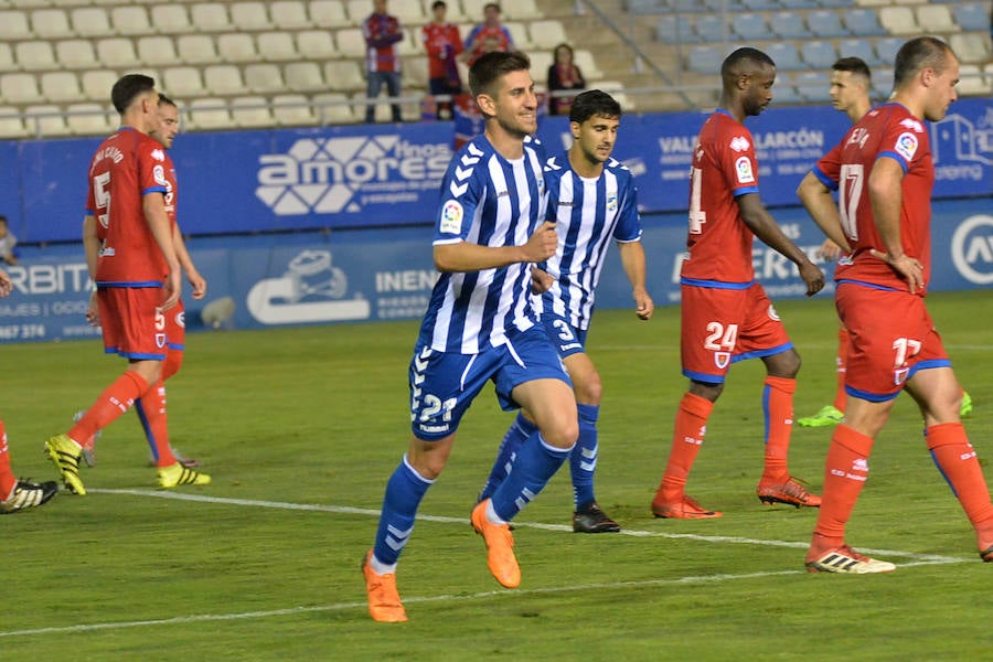 El equipo de Fabri, ya descendido, sorprende al Numancia en el Artés Carrasco con goles de Carlos Gutiérrez, en propia puerta, y Nando.