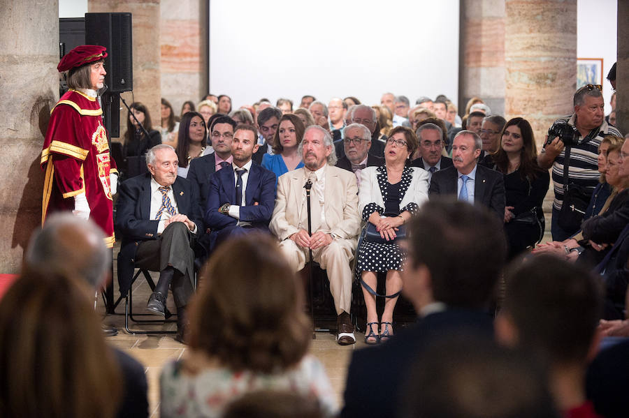 La ciudad otorga la distinción a Alejandro Valverde, Francisco Salzillo, Andrés Hernández Ros, José María Falgas y Ángel Belmonte