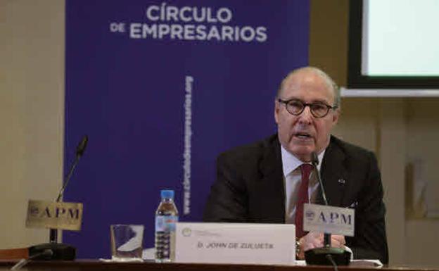 El presidente del Círculo de Empresarios, John de Zulueta. 