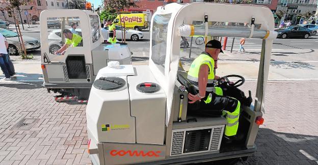 Fregadoras para acicalar las zonas comerciales