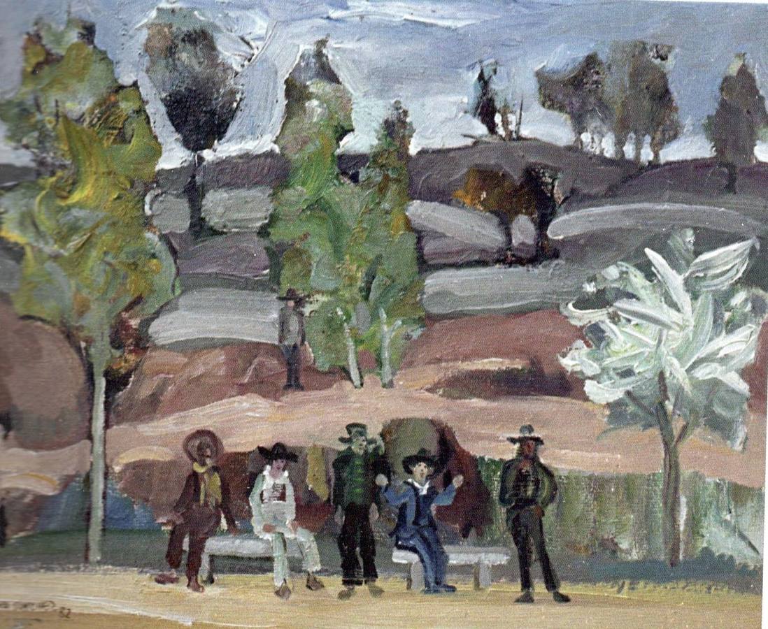 ’Mientras esperan’, paisaje de 1982.