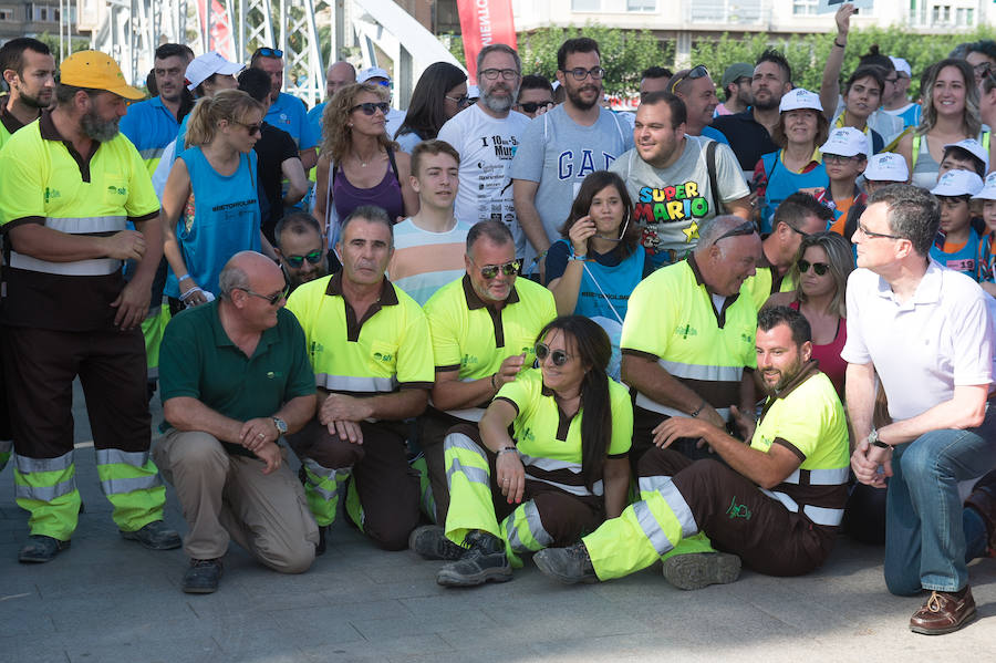 Participan en Murcia en una actividad de limpieza del Segura, desde la Contraparada hasta la Fica