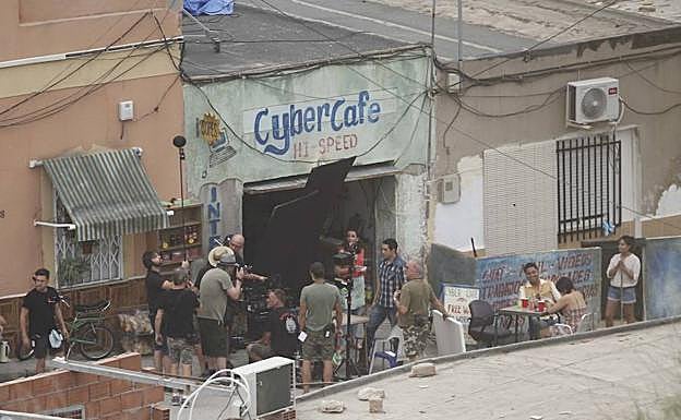 Rodaje de 'Terminator 6', este miércoles, en Los Mateos.