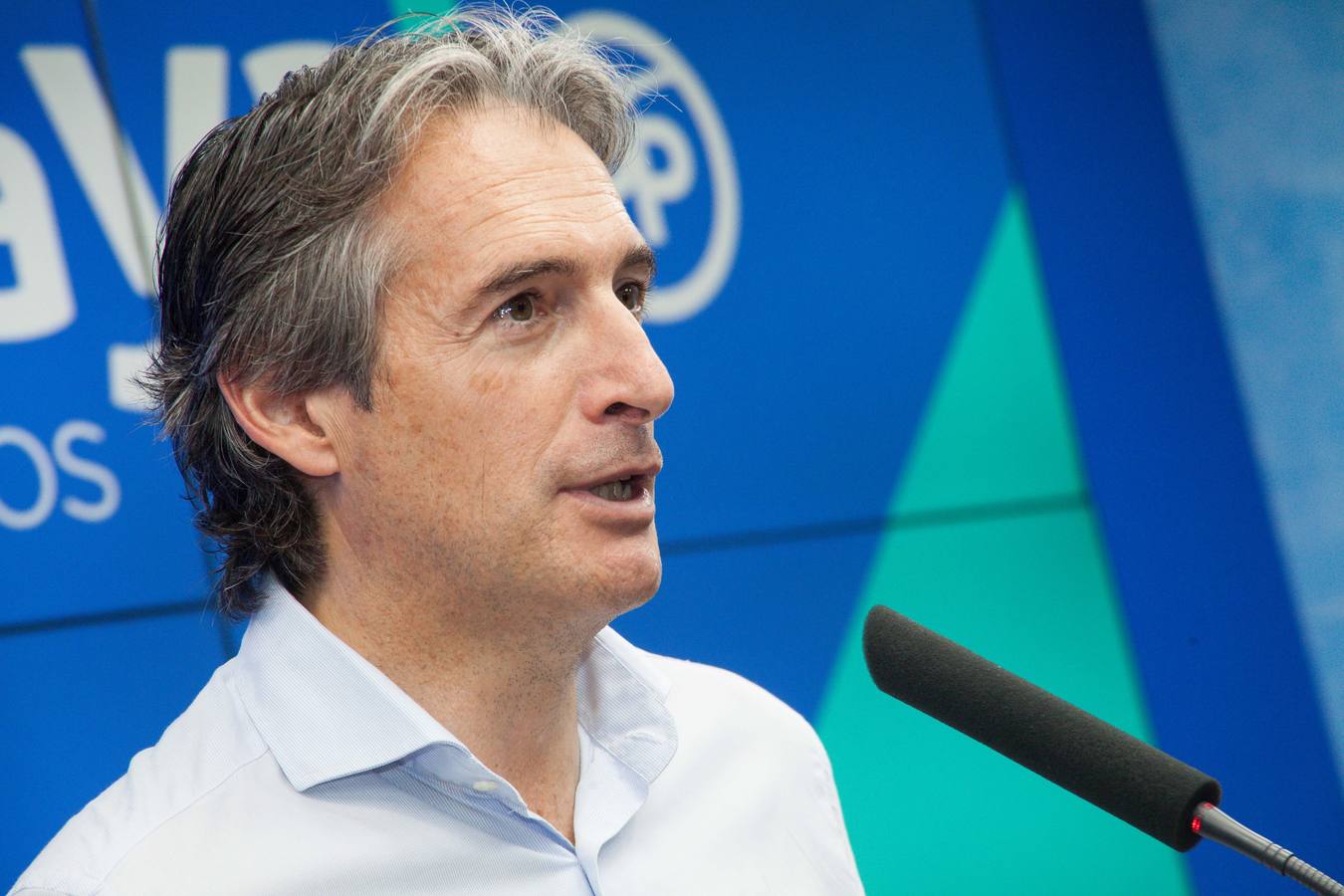 El exministro de Fomento ha dicho, antes de la reunión prevista en la sede del PP con los compromisarios, que teme que el PSOE «trate de vender un sucedáneo como un proyecto de AVE»