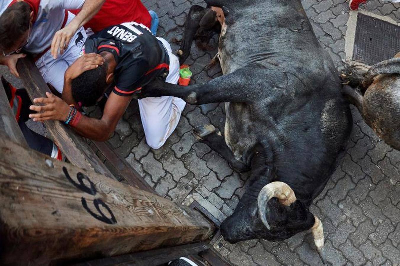 La carrera ha sido la más rápida de las fiestas con 2 minutos y 12 segundos de duración y siete heridos, todos por contusiones