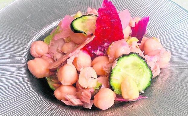 Ensalada de garbanzos y atún