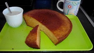 Bizcocho de yogur y vainilla