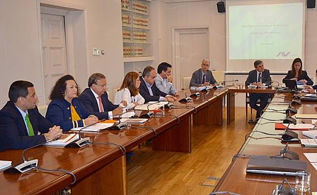 Reunión del Consejo de Administración de la sociedad de Cartagena Alta Velocidad, este jueves.