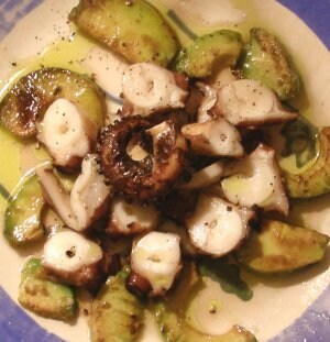 PULPO CON AGUACATE