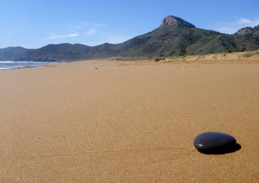 Arenas doradas de la playa de Calblanque.