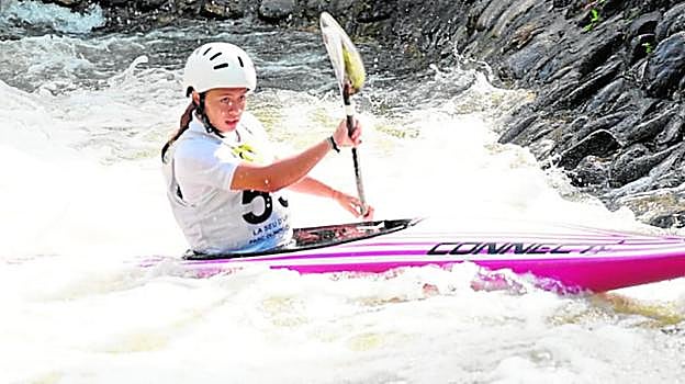 Clara González, ayer, en Seo de Urgel. 