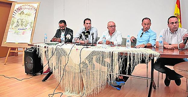 Liria, anoche, en la presentación del cartel de Luis Fernández. 