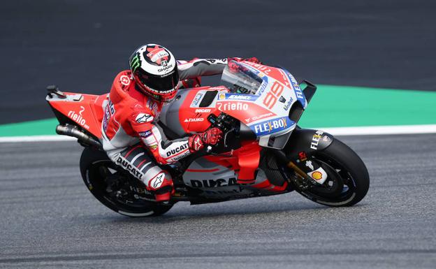 Jorge Lorenzo, durante el GP de Austria. 