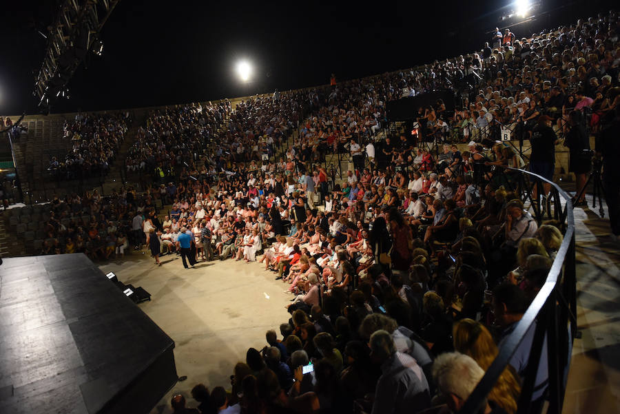 La bailaora ofrece una actuación en el Auditorio Parque Almansa tras recibir el premio del 49 Festival Internacional de Teatro, Música y Danza de San Javier.