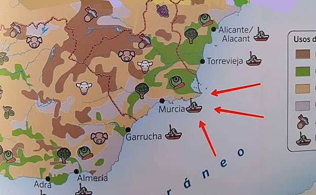 Imagen de uno de los errores incluidos en el libro de texto.