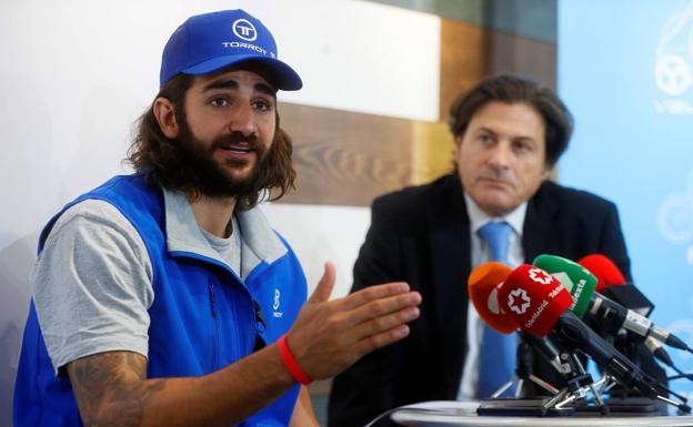 Ricky Rubio, en rueda de prensa. 