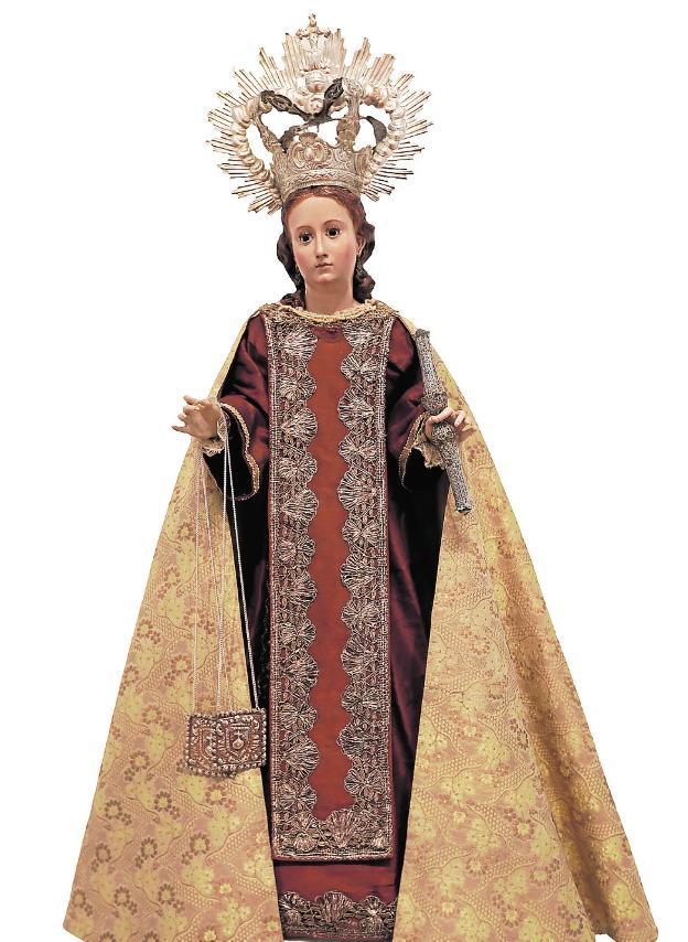 Imagen de la Virgen del Carmen atribuida a Salzillo. 