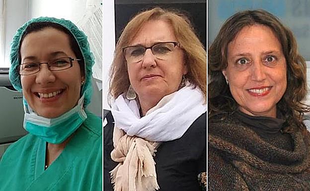 Solanye Navas Domínguez, Magdalena Molina Oller y Rosa María Limiñana Gras. 
