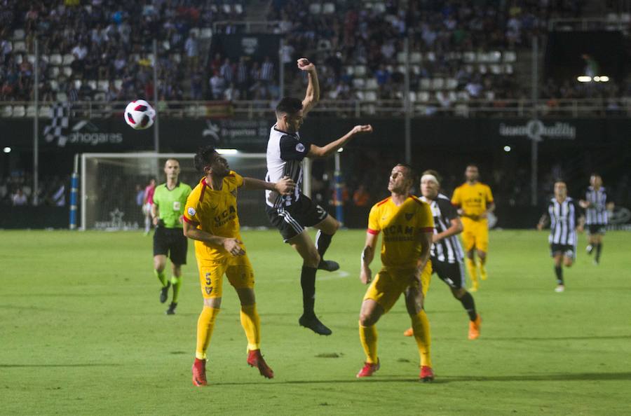 El equipo universitario gana los tres puntos en el Cartagonova tras un gol de Ismael en los últimos minutos, en un partido en el que el Efesé un mejor resultado