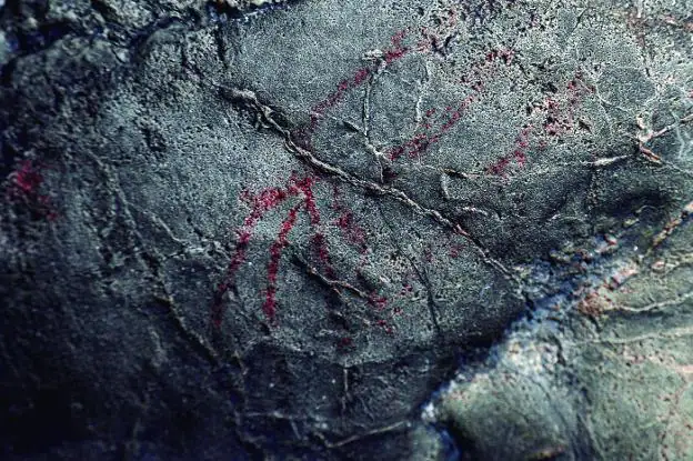 Una de las pinturas paleolíticas descubiertas en un abrigo. 