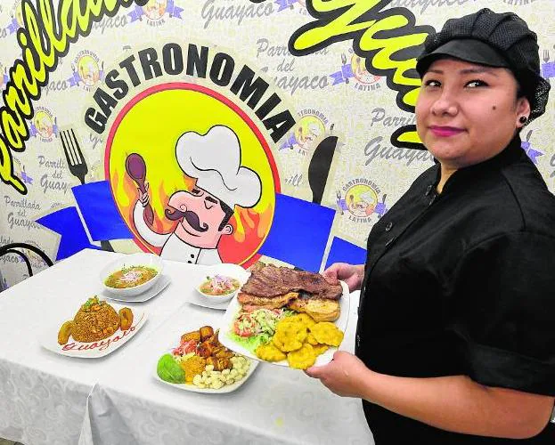 Muestra de platos que se ofrecen en el restaurante de San Andrés. 