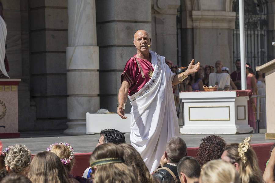 Cerca de sesenta familias pertenecientes a legiones romanas y tropas carthaginesas participaron en la ceremonia