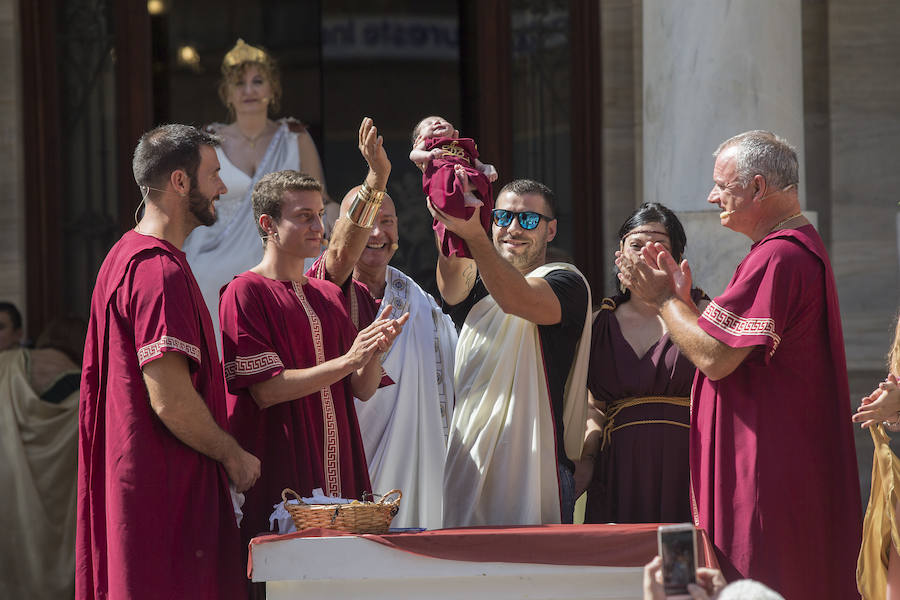 Cerca de sesenta familias pertenecientes a legiones romanas y tropas carthaginesas participaron en la ceremonia