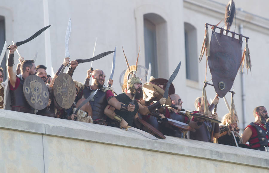 La representación volvió a ser uno de los puntos álgidos de las fiestas de Carthagineses y Romanos