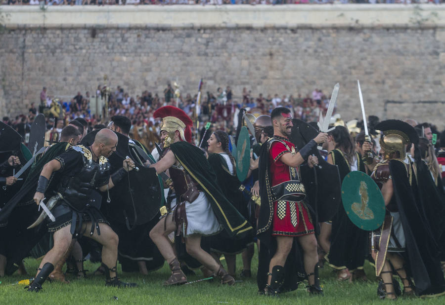 La representación volvió a ser uno de los puntos álgidos de las fiestas de Carthagineses y Romanos