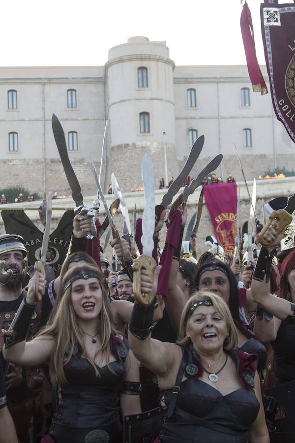La representación volvió a ser uno de los puntos álgidos de las fiestas de Carthagineses y Romanos