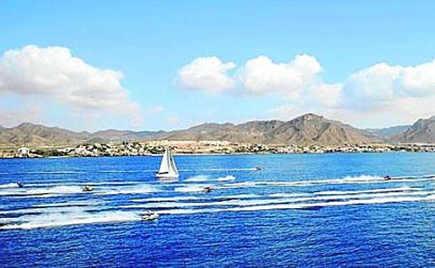 Prueba de motos de agua en Mazarrón. 