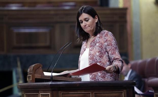 Carmen Montón, en el Congreso de los Diputados. 