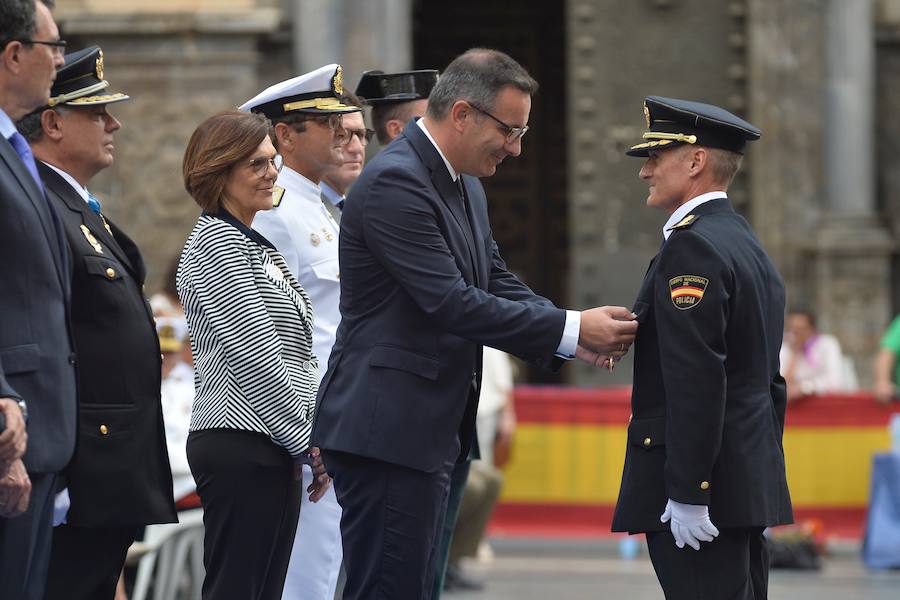 La Policía celebra su día en la plaza de Cardenal Belluga de Murcia