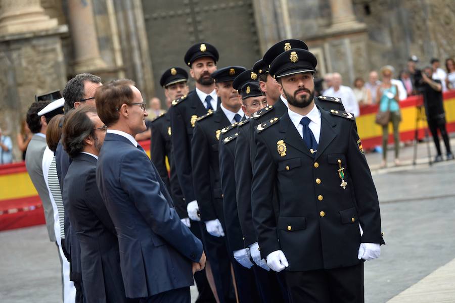 La Policía celebra su día en la plaza de Cardenal Belluga de Murcia