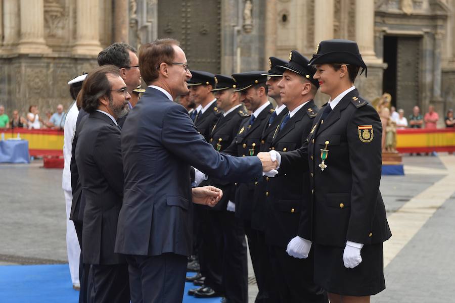 La Policía celebra su día en la plaza de Cardenal Belluga de Murcia