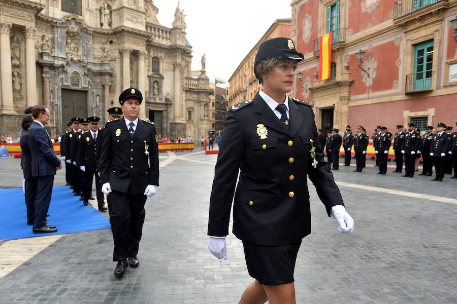 La Policía celebra su día en la plaza de Cardenal Belluga de Murcia